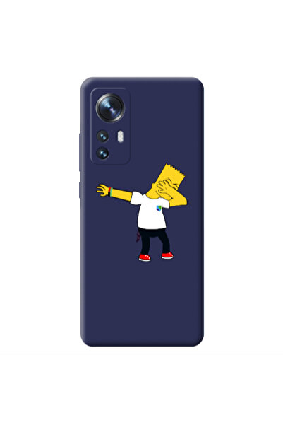 Other Xiaomi Mi 12 Simpsons2 Dark blue Colored Silicone TPU Θήκη