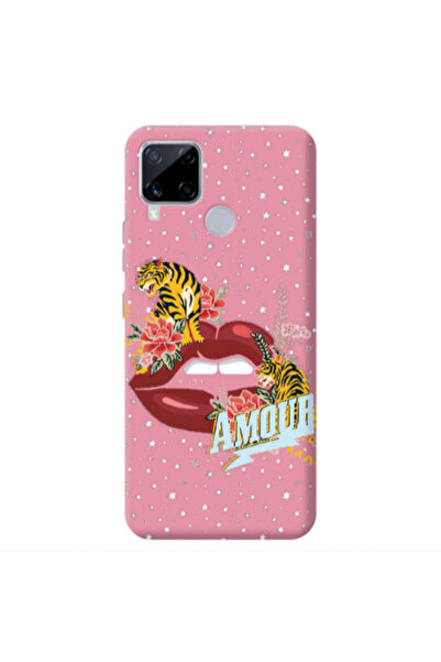Other Realme C25 Amour Pink Colored Silicone TPU Θήκη