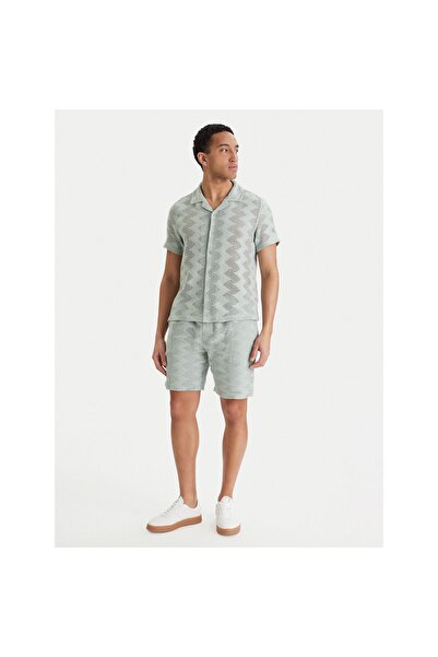 Guess Cămașă bărbătească M6GP46K3236 Verde