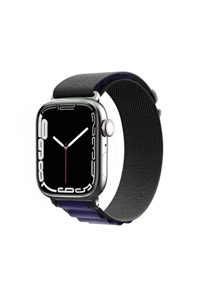 OEM Υφασμάτινο λουράκι μαύρο (Apple Watch 38/40/41/42mm)
