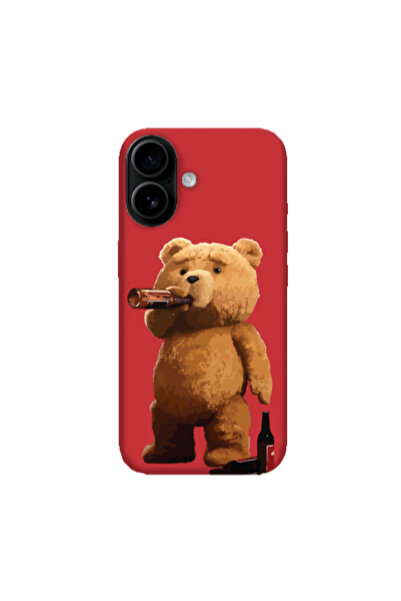 Other Apple Iphone 16 plus Beer Time Red Colored Silicone TPU Θήκη