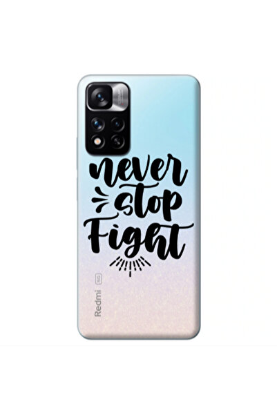 Other Xiaomi Redmi Note 11s 5G Never stop fight Transparent Silicone TPU Θήκη