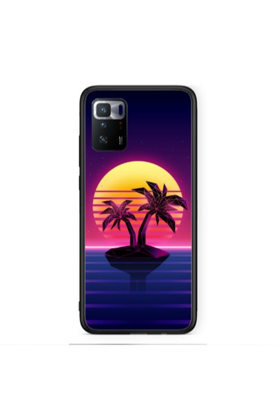 Other Xiaomi Poco X3 GT Moon and Palmie Black Glossy Θήκη
