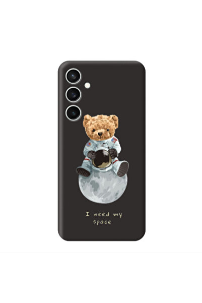 Other Samsung S24 Plus Bear in space Black Colored Silicone TPU Θήκη