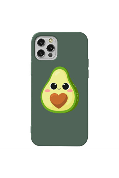 Other Apple iPhone 12 Pro Baby avocado Dark Green Colored Silicone TPU Θήκη