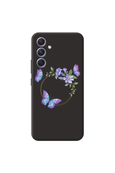 Other Samsung A35 Butterfly on the ring Black Colored Silicone TPU Θήκη
