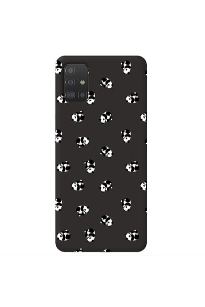 Other Samsung M31S Small Pandas Black Colored Silicone TPU Θήκη