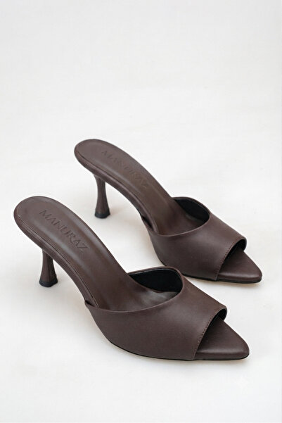 MANURAZ Lara Women's Pointed Toe Heeled Comfortable and Daily Slippers