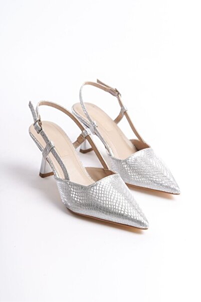 PASSAGE SHOES Women's Open-Back Heeled Shoes 3112 Lame