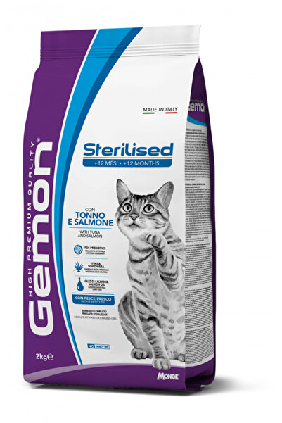 Gemon Sterilised Cat - Hrana uscata completa - Ton si Somon - 2kg