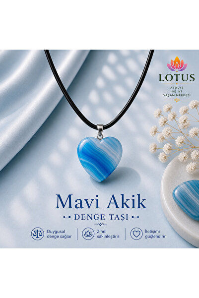Lotus Atölye ve İyi Yaşam Merkezi 💎 Premium Doğal Taş Kalp Kolye Koleksiyonu...