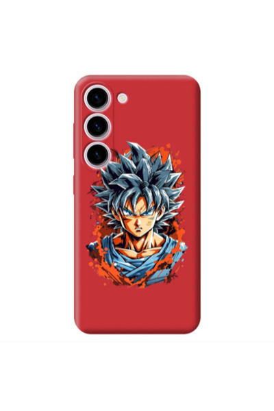 Other Samsung S23 Anime Goku Red Colored Silicone TPU Θήκη