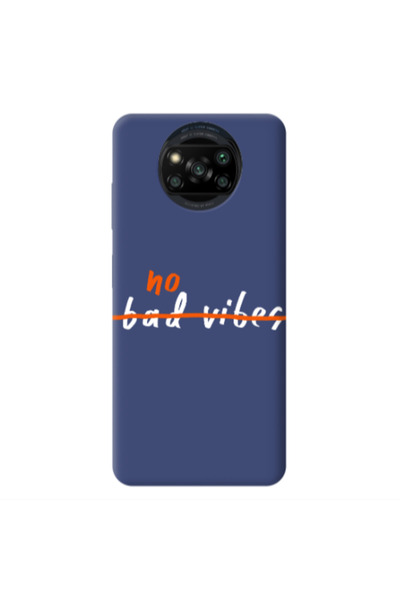 Other Xiaomi Poco X3 /X3 Pro No bad vibes 2 Dark blue Colored Silicone TPU Θήκη