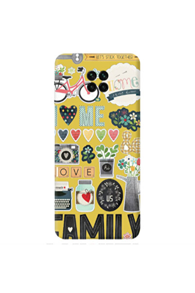 Other Xiaomi Redmi Note 9 Pro Family love home Yellow Colored Silicone TPU Θήκη