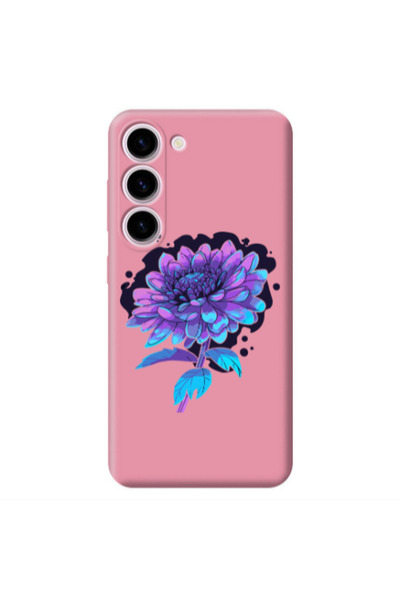 Other Samsung S23 Plus Witch flower Pink Colored Silicone TPU Θήκη