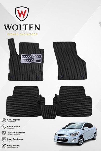 w wolten german engineered ACCENT BLUE-HYUNDAİ-(2011-2018) İÇİN EVA İÇ PASPAS...