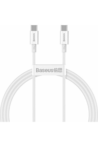 Baseus Κορυφαίο Καλώδιο USB 2.0 USB-C Αρσενικό - USB-C 100W PD Λευκό 1μ CATYS...