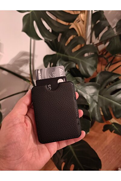 PRAVA LEATHER Suni Deri Basic Unisex Sihirli Kartlık