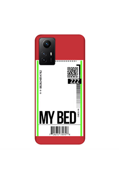 Other Xiaomi Redmi Note 12s My Bed ZZZ Red Colored Silicone TPU Θήκη