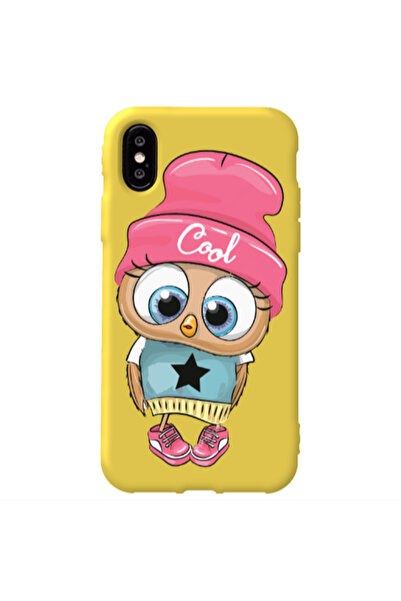 Other Apple iPhone Xs Max Cool Star Yellow Colored Silicone TPU Θήκη