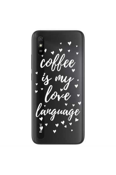 Other Xiaomi Redmi 9A Coffe is my love language Transparent Silicone TPU Θήκη