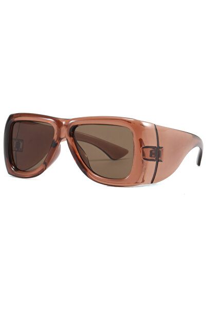 Choice light tea 2026 new fashion oversized square Y2K sunglasses for women l...