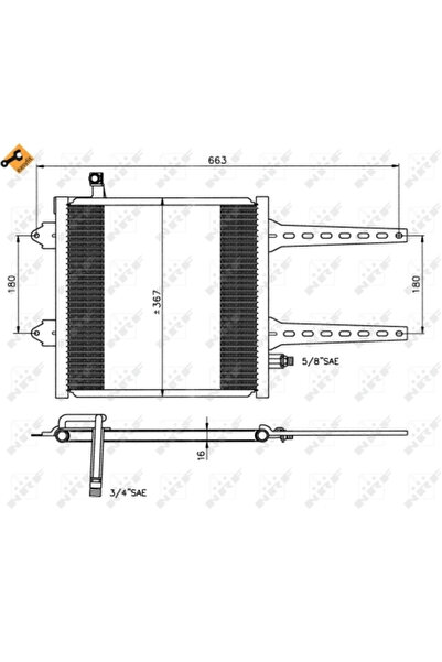 NRF Radiator Condensator Aer Conditionat SEAT AROSA VW LUPO 1/POLO 3/POLO PLAYA