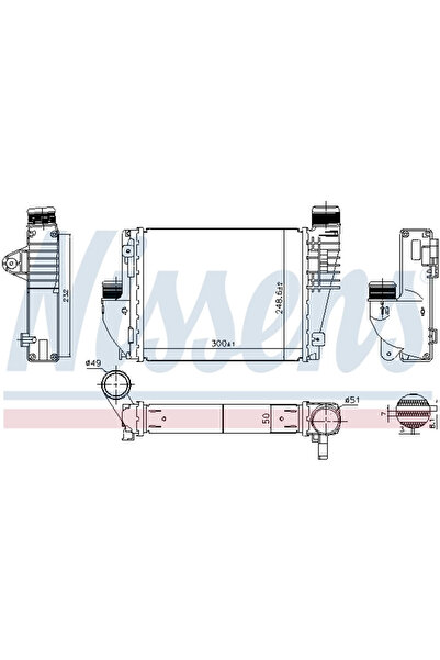 Nissens Intercooler Turbo HONDA HR-5