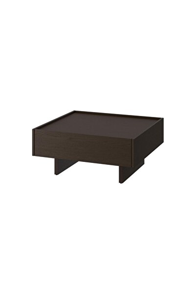 IKEA orta sehpa, koyu kahve, 90x90 cm