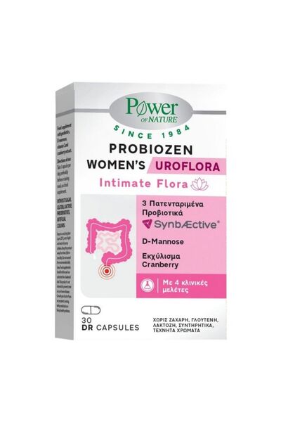 Power Health Δύναμη της Φύσης Probiozen Γυναικεία Ουροφλόρα 30 Κάψουλες