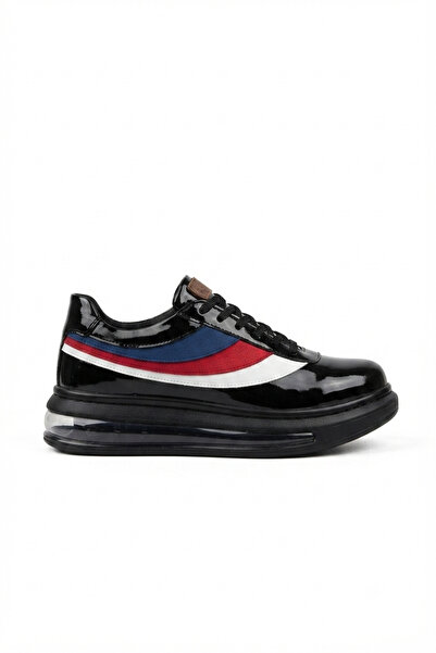 Zerenyus Zrc171 - High Quality Air Sole Lace-Up Men's Snaker Black Colored Pa...