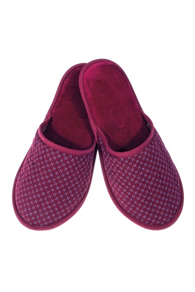 Amaryllis Slippers Ανδρική παντόφλα βουργουνδί βελούδινη υφασμάτινη βαμβακερή...