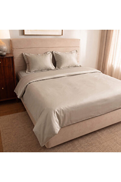 Penelope %100 Pamuk Saten Nevresim Seti 200x220 cm Sage - Lia Serisi