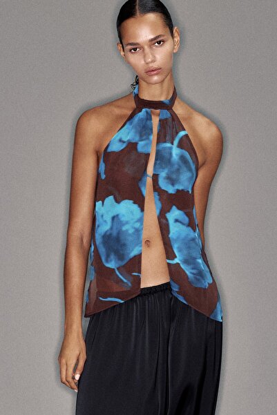 Pull & Bear Çiçekli halter top