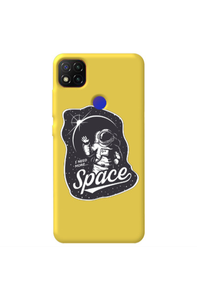 Other Xiaomi Redmi 9c I need more spacee Yellow Colored Silicone TPU Θήκη