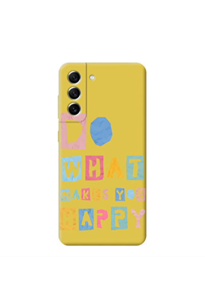 Other Samsung S21 Do What Makes Yellow Colored Silicone TPU Θήκη