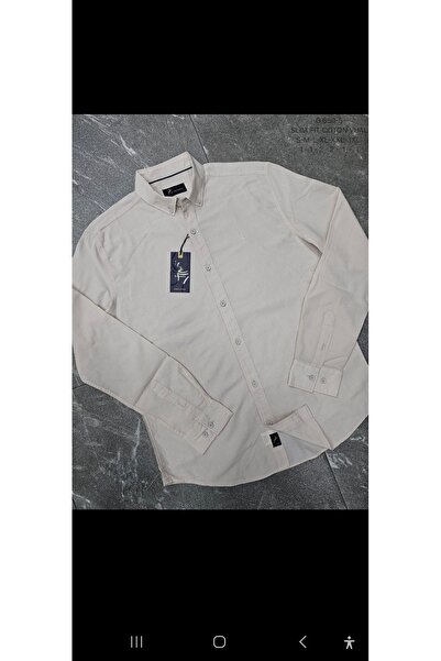 Cinar erkek giyim Men's Sports Shirt Long Sleeve Linen Slimfit Cotton