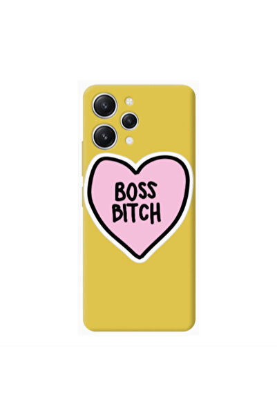 Other Xiaomi Redmi 12 Boss Bitch Yellow Colored Silicone TPU Θήκη