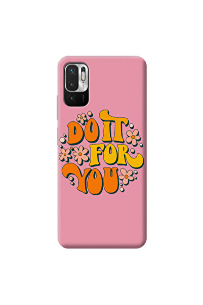 Other Xiaomi Redmi Note 10 Pro 5G Do it For You Pink Colored Silicone TPU Θήκη
