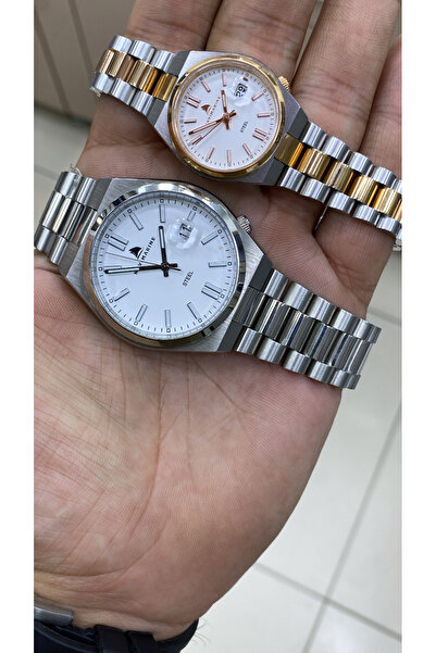 Navimarine Original Case + Full Steel Strap Men's & Women's Couple Wristwatch...