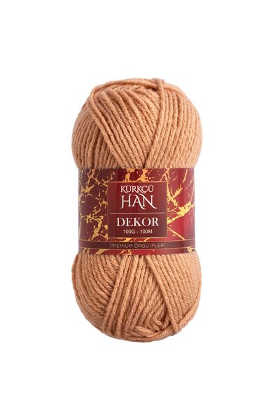 Kürkçü Han Dekor 100gr 100m El Örgü İpi Kayısı