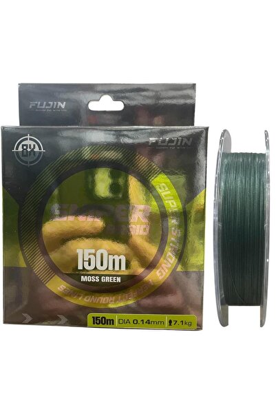Fujin Sniper 8x 150mt 0.14mm 7.1kg İp Örgü Misina Koyu Yeşil