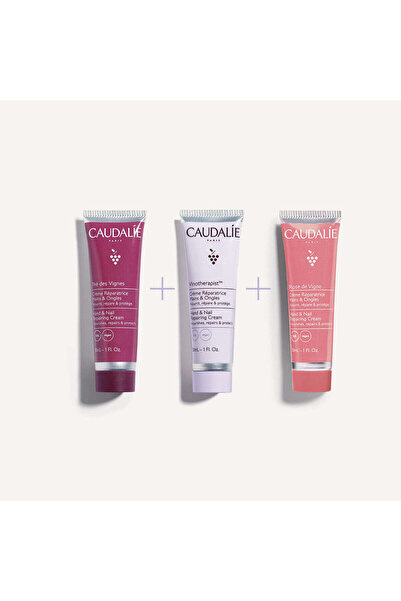 Caudalie Σετ Περιποίησης Χεριών Τριπλής Λειτουργίας για Ενυδάτωση 3 τεμαχίων