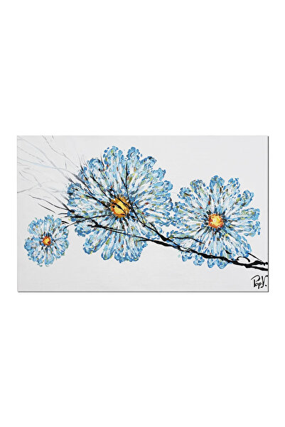 artnova Ръчно рисувана картина, Стилизирани маргаритки, 80x50см, маслени бои ...