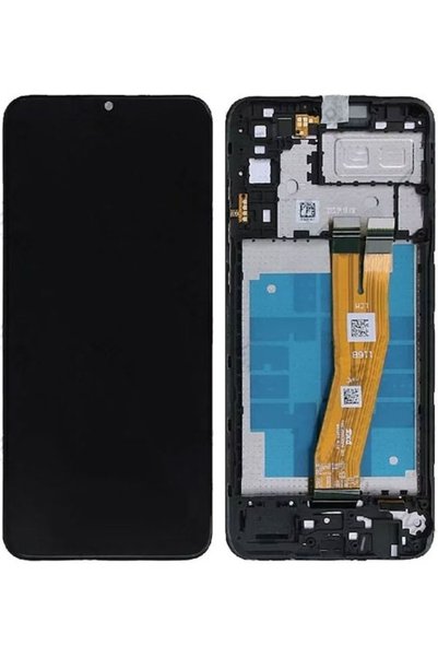 Samsung Οθόνη με μηχανισμό αφής και πλαίσιο για Galaxy A04e (Μαύρο) Κωδικός: ...