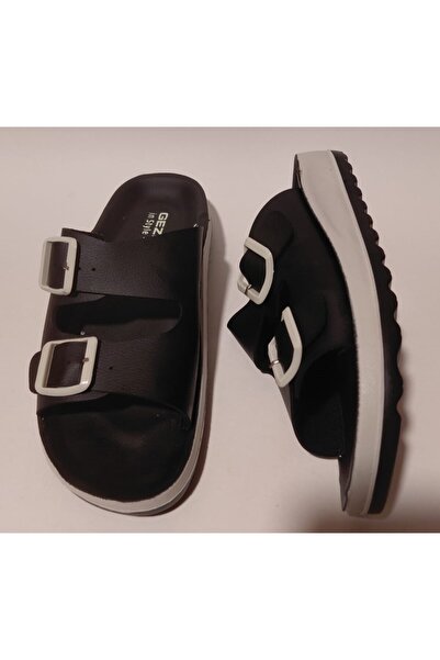 GEZER Anatomical Soft Sole Wide Fit Adjustable Double Buckle Women's Home, Work and Street Slippers