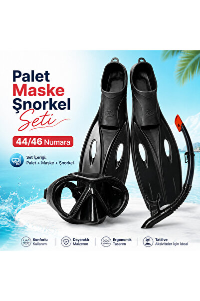 Aydemir Sea Walker Çantalı Yüzücü Paleti 44-46 / STAR DIVING Maske + Şnorkel Set