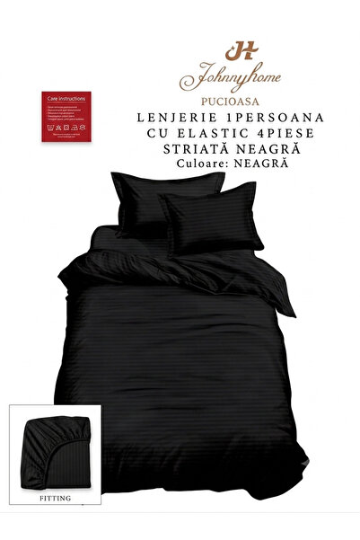 RMR textile lenjerie 1 persoana damasc cu husa de pat,dimesiuni cearceaf pat ...