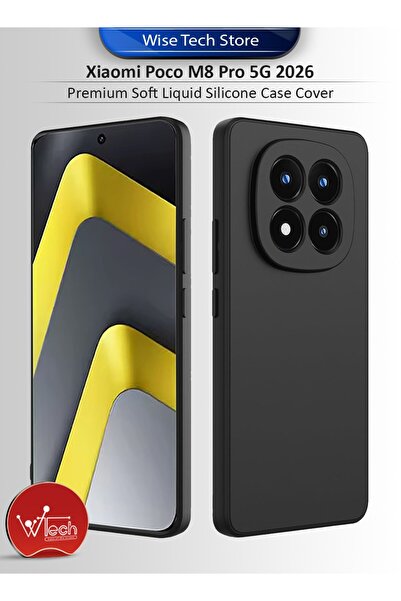 Wtech Xiaomi Poco M8 Pro 5G 2026 Premium Soft Liquid Silicone Case Cover
