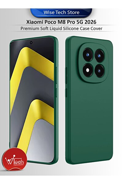 Wtech Xiaomi Poco M8 Pro 5G 2026 Premium Soft Liquid Silicone Case Cover